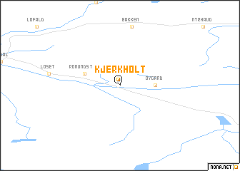 map of Kjerkholt