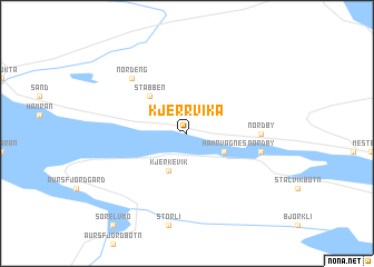map of Kjerrvika