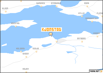 map of Kjønstad