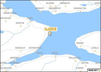 map of Kjøra