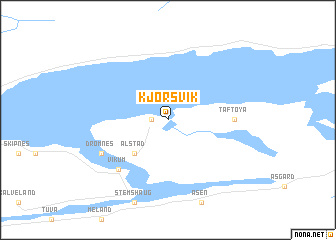 map of Kjørsvik