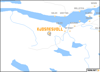 map of Kjøsnesvoll