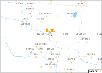 map of Kjos