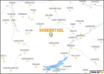 map of Kkaebat-kol