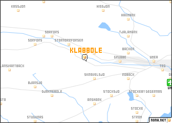 map of Klabböle