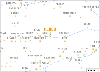 map of Klabo