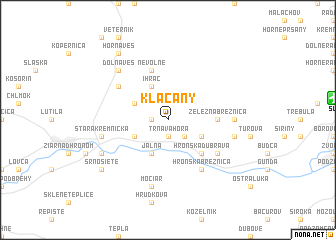 map of Kľačany