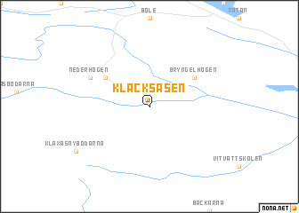 map of Klacksåsen