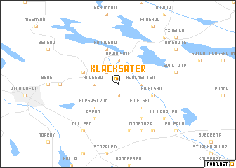 map of Klacksäter