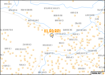 map of Kladari