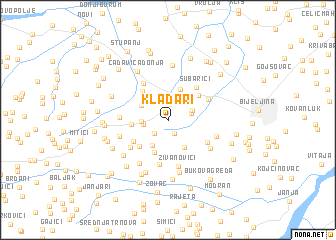 map of Kladari