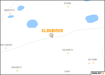 map of Kladbinka
