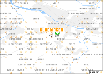 map of Kladdingen