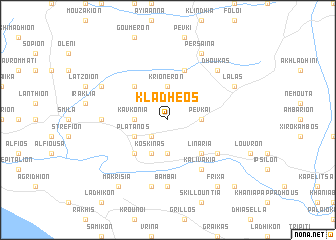 map of Kládheos