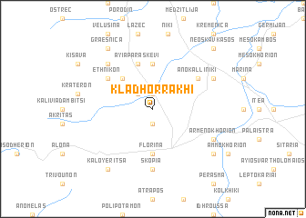 map of Kladhorrákhi