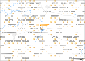 map of Kladiny