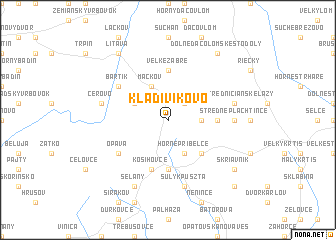 map of Kladívíkovo