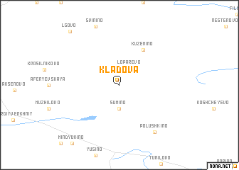 map of Kladova