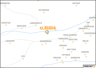 map of Kladova