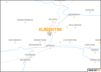 map of Kladovitsa