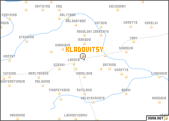 map of Kladovitsy