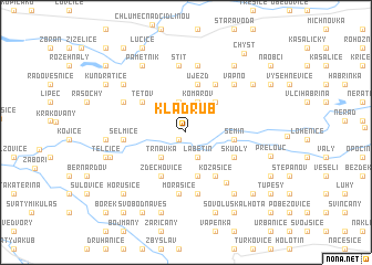 map of Kladrub