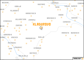 map of Kladurovo