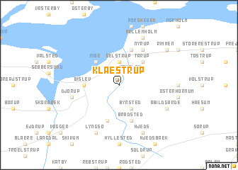 map of Klæstrup