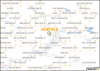 map of Klafeld