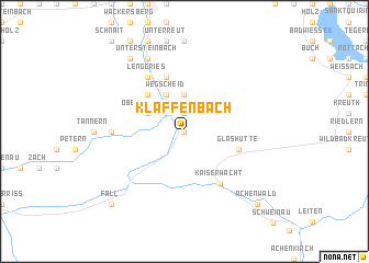 map of Klaffenbach