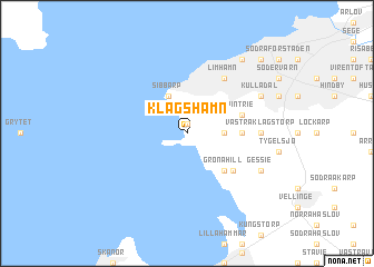 map of Klagshamn