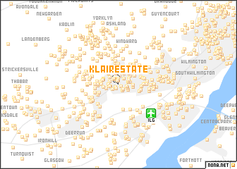 map of Klair Estate