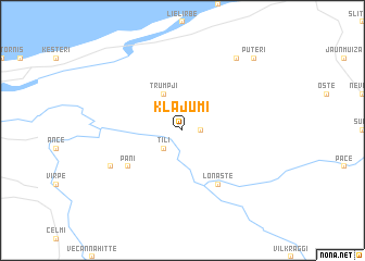 map of Klajumi