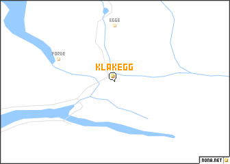 map of Klakegg