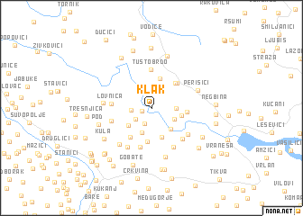 map of Klak