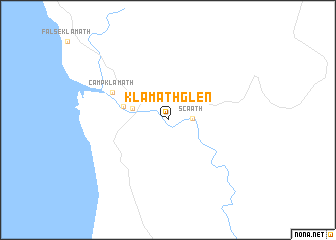 map of Klamath Glen