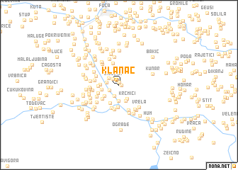 map of Klanac