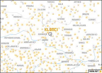 map of Klanci