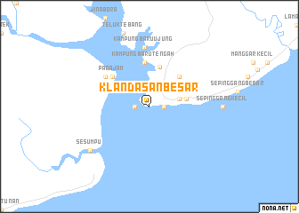 map of Klandasan-besar