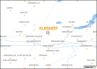 map of Klandorf