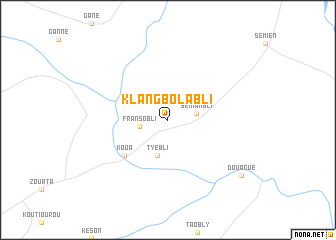 map of Klangbolabli