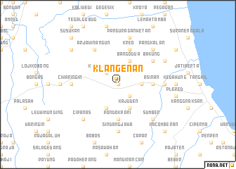 map of Klangenan