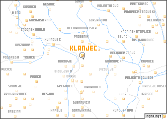 map of Klanjec