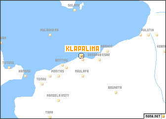 map of Klapalima