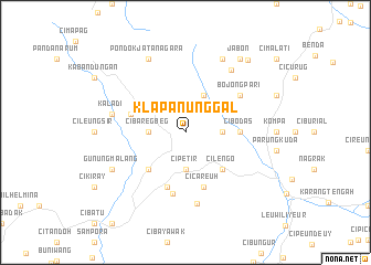 map of Klapanunggal