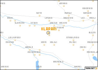 map of Klapari