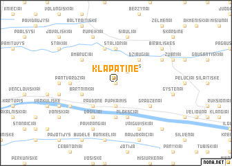 map of Klapatinė