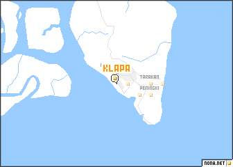 map of Klapa