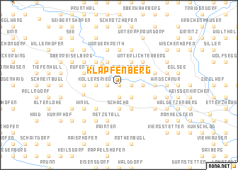 map of Klapfenberg