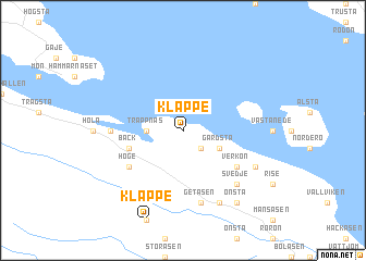 map of Kläppe